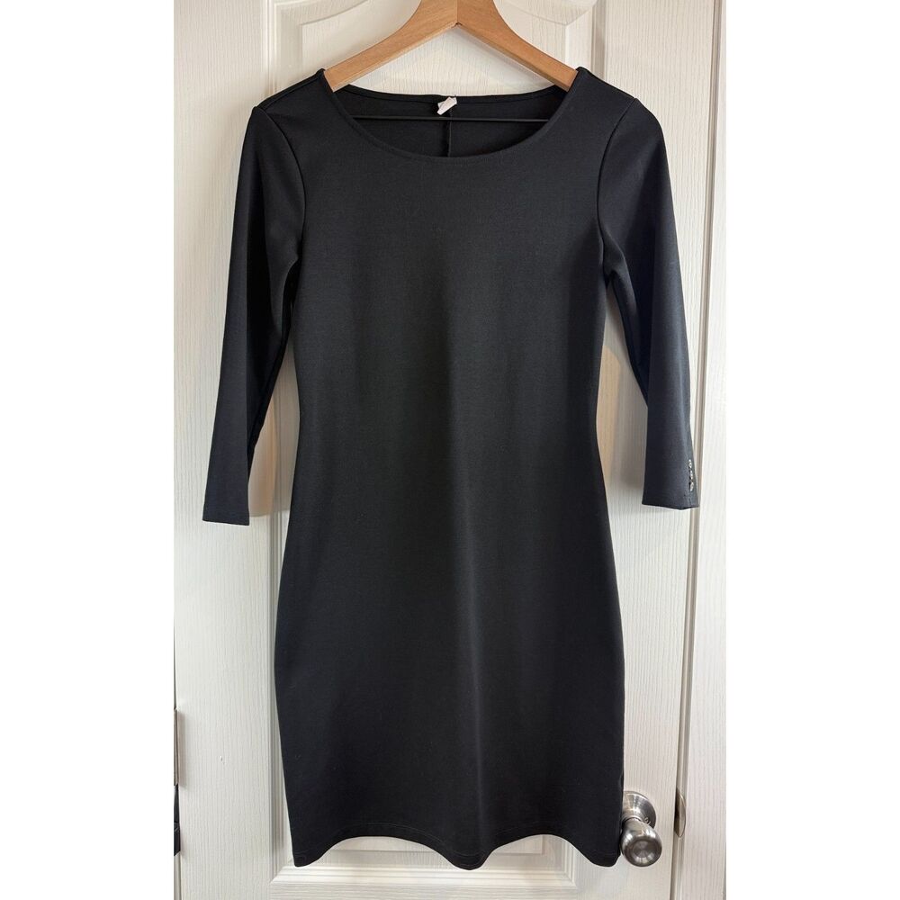 Old Navy Women's Black 3/4 Sleeve Dress Size XS